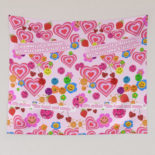 Item preview, pink y2k hearts with quotes designed and sold by NSdesigns55.