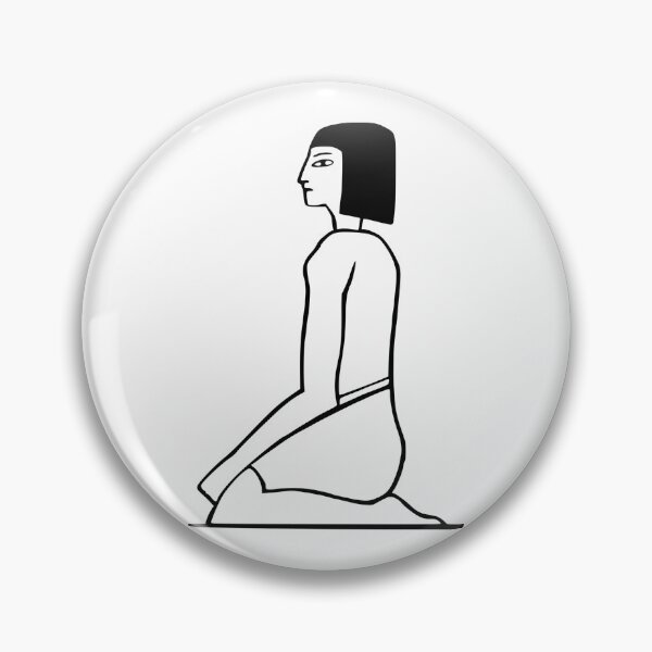 Item preview, egyptian symbol , kneeling woman designed and sold by JAG2B.