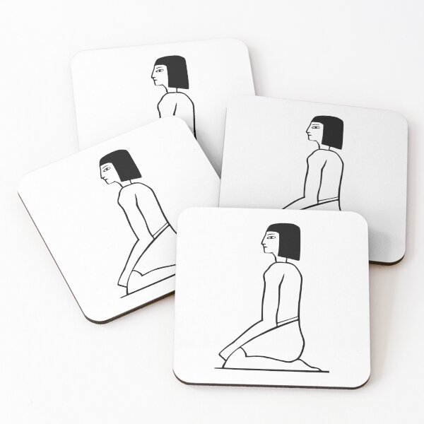 Item preview, egyptian symbol , kneeling woman designed and sold by JAG2B.