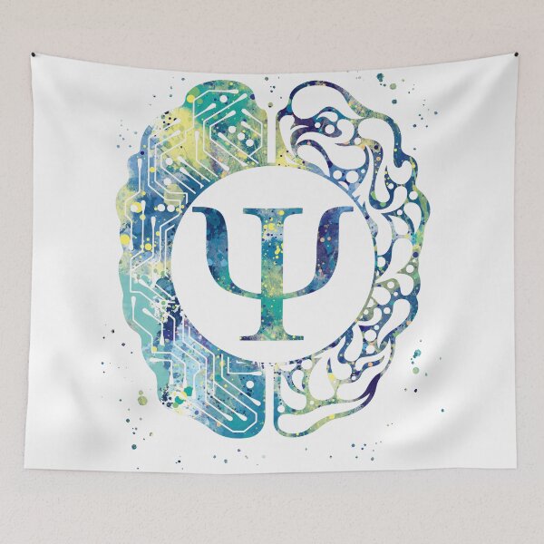 Item preview, Psychology Psi Symbol in Left and Right Brain designed and sold by EvasDreams.