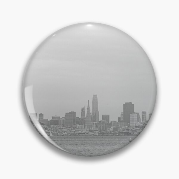Item preview, San Francisco Skyline from Sausalito, California - Black & White #1 designed and sold by ywphotos.