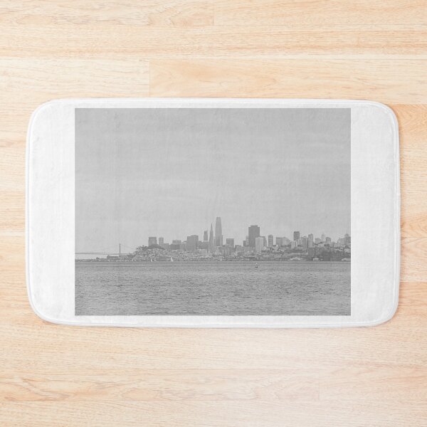 Item preview, San Francisco Skyline from Sausalito, California - Black & White #1 designed and sold by ywphotos.