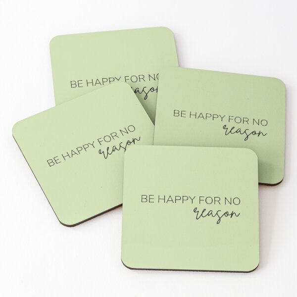 Item preview, Motivational / inspirational quote - Be happy for no reason designed and sold by AlfabetDesign.