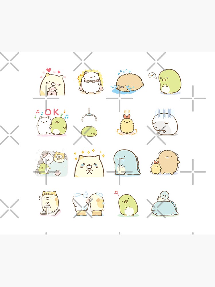 Sumikko gurashi, #5 Kawaii sumikkogurashi Pack Sticker for Sale by mizro