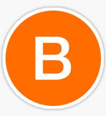 B Train Official Subway Logo Sticker