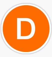 D Train Official Subway Logo Sticker
