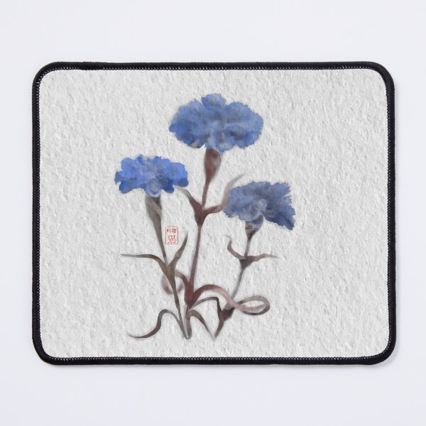 Item preview, Watercolor blue cornflowers on textured paper designed and sold by CuisineCat.
