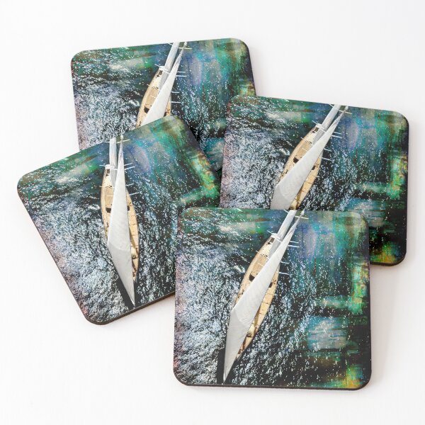 Item preview, aerial sailboat picture designed and sold by laikaincosmos.