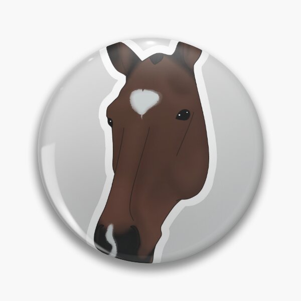 Item preview, Bay Horse with Faint Heart Marking designed and sold by Bridgethendy.