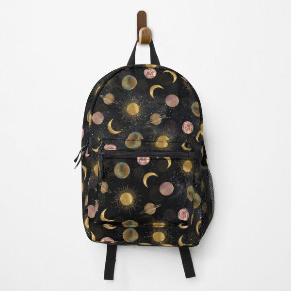Item preview, Gold Sun Moon Planets Space illustration designed and sold by NdesignTrend.
