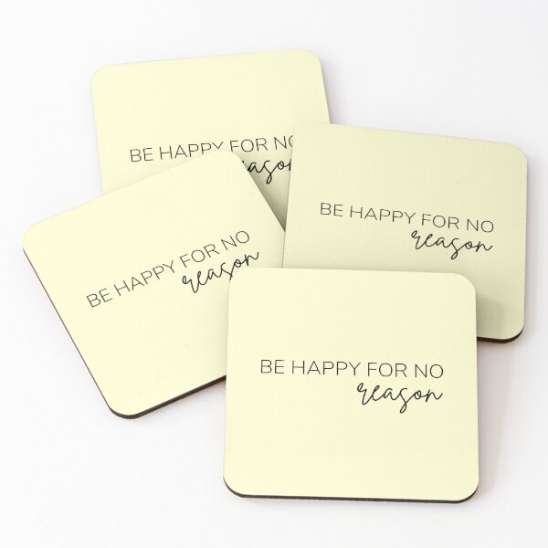 Item preview, Motivational / inspirational quote - Be happy for no reason designed and sold by AlfabetDesign.
