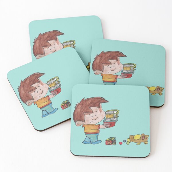 Item preview, Little Boy Collecting Toys designed and sold by mila-ola.