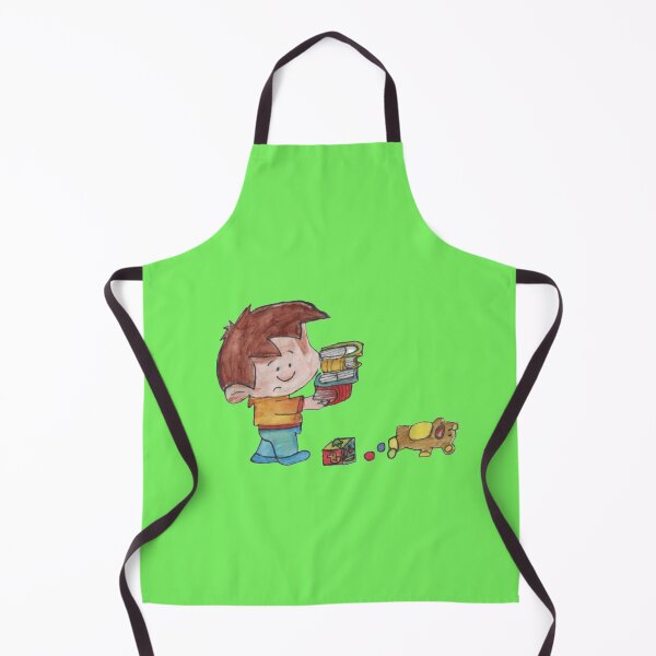 Item preview, Little Boy Collecting Toys designed and sold by mila-ola.