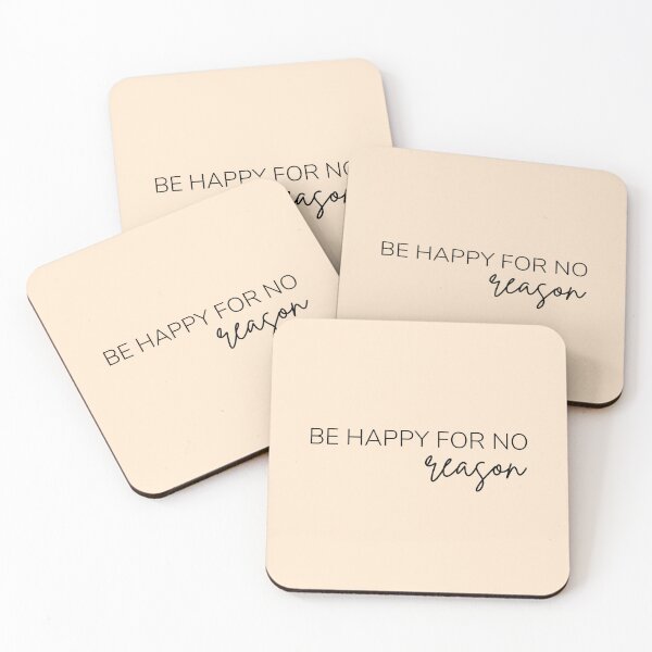Item preview, Motivational / inspirational quote - Be happy for no reason designed and sold by AlfabetDesign.