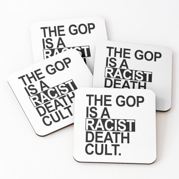 Item preview, The GOP is a racist death cult - black BOX designed and sold by Thelittlelord.