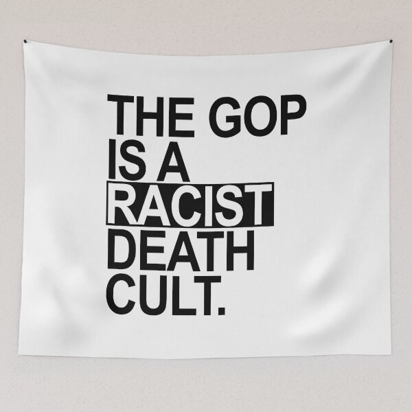 Item preview, The GOP is a racist death cult - black BOX designed and sold by Thelittlelord.