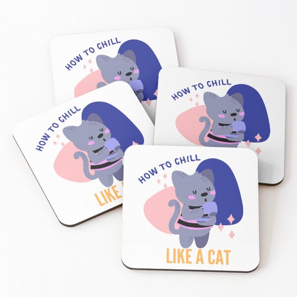 Item preview, Cómo relajarse como un gato Diseños de arte designed and sold by Manilyn0907.