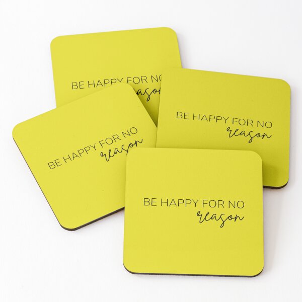 Item preview, Motivational / inspirational quote - Be happy for no reason designed and sold by AlfabetDesign.