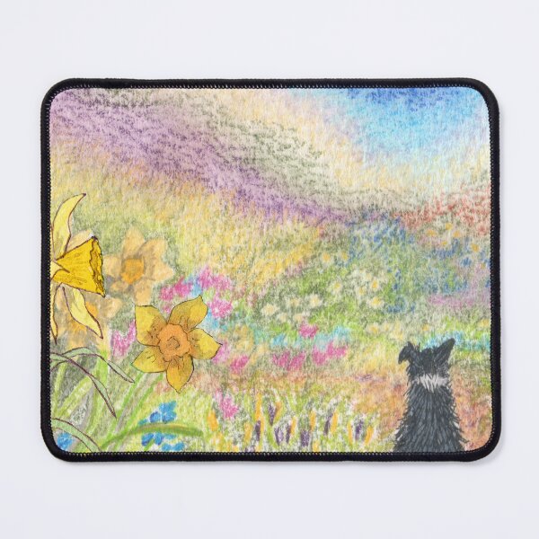 Item preview, Border collie dog daffodil dreaming designed and sold by SusanAlisonArt.