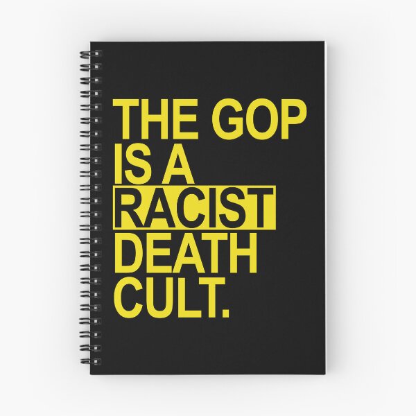 Item preview, The GOP is a racist death cult - yellow BOX designed and sold by Thelittlelord.