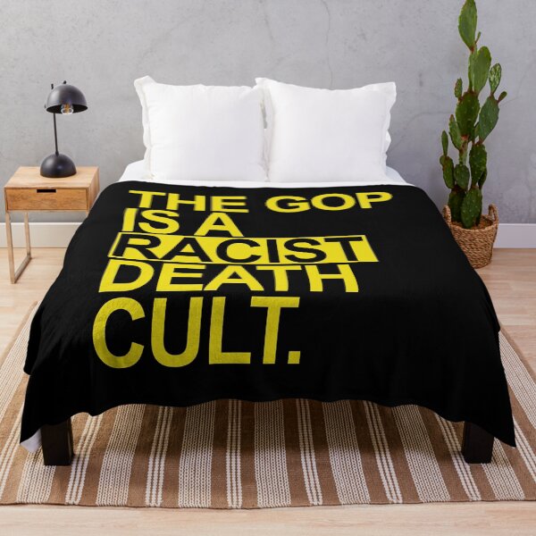 Item preview, The GOP is a racist death cult - yellow BOX designed and sold by Thelittlelord.