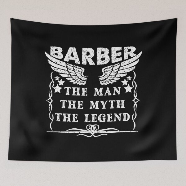 Item preview, Barber The Man The Myth The Legend - Funny Barber Quote Gift Idea For Men and Womens designed and sold by Mmmm3344.