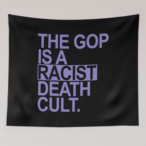 Item preview, The GOP is a racist death cult - lavender 1 designed and sold by Thelittlelord.
