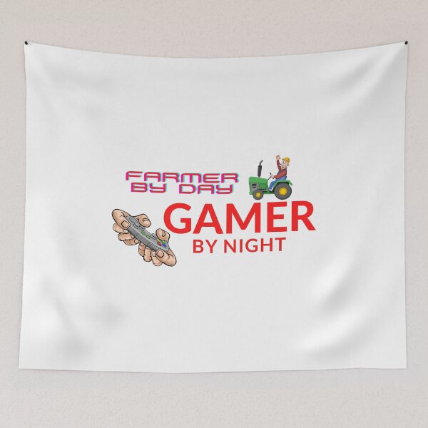 Item preview, Farmer by day gamer by night designed and sold by DoraHappy.