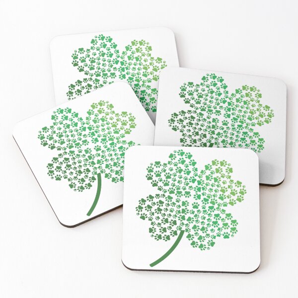 Item preview, Dog Paw 4 Leaf Clover designed and sold by introVETed.