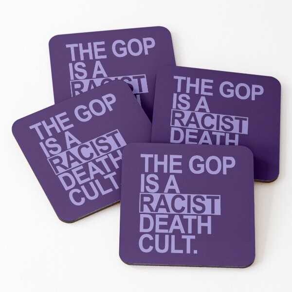 Item preview, The GOP is a racist death cult - lavender 2 designed and sold by Thelittlelord.
