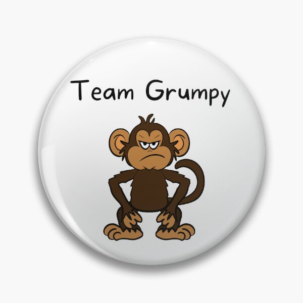 Item preview, Team Grumpy - Monkey Cartoon Drawing designed and sold by SparkyMae.