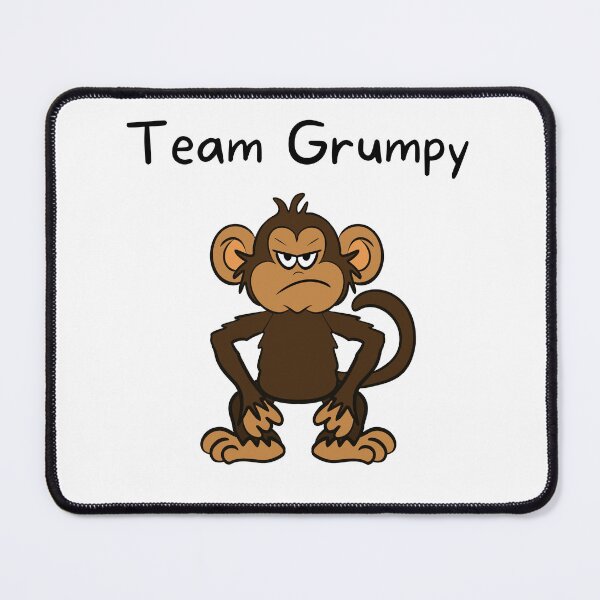 Item preview, Team Grumpy - Monkey Cartoon Drawing designed and sold by SparkyMae.