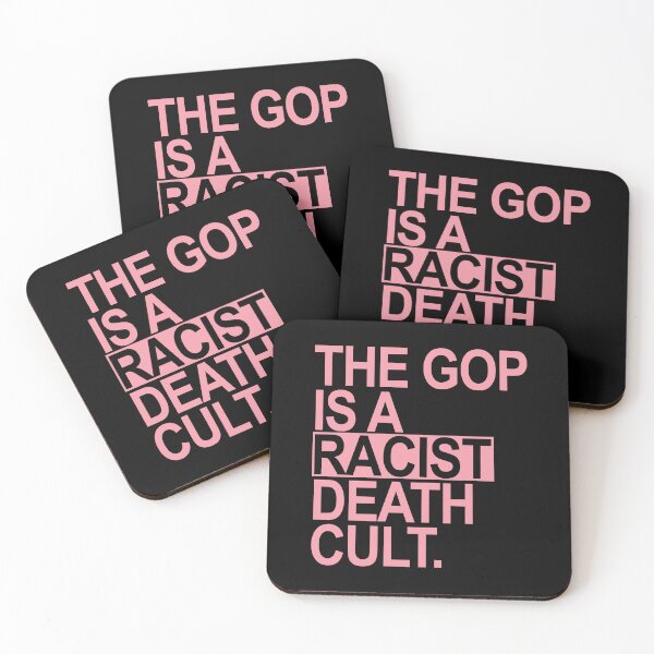 Item preview, The GOP is a racist death cult - pink BOX designed and sold by Thelittlelord.