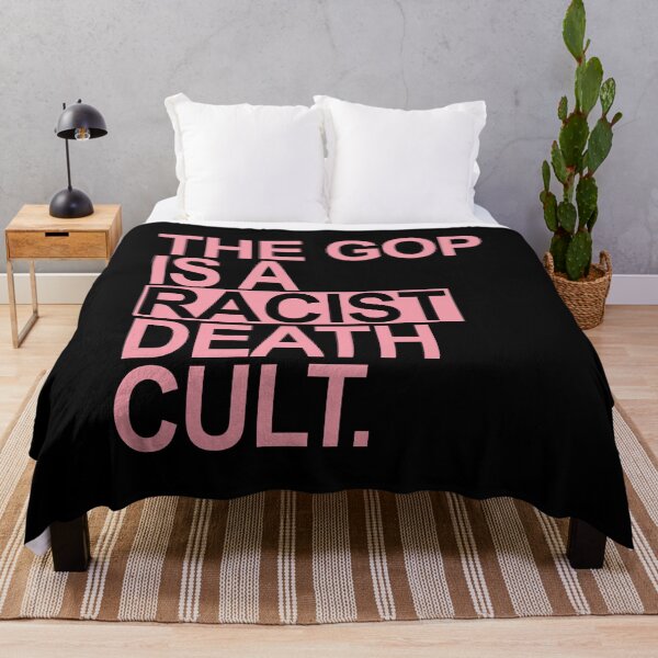 Item preview, The GOP is a racist death cult - pink BOX designed and sold by Thelittlelord.