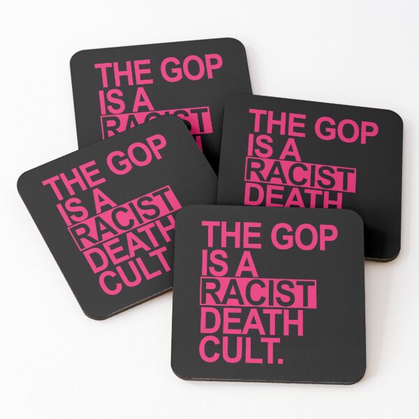 Item preview, The GOP is a racist death cult - hot pink BOX designed and sold by Thelittlelord.