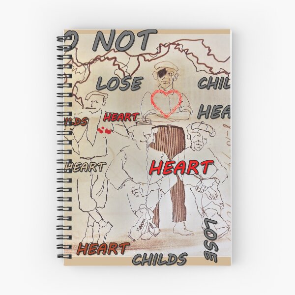 Item preview, do not lose childs heart, inscriptions, subtitles, letters ddfgh, old gentelmens, red big heart designed and sold by NessArtByEwa.