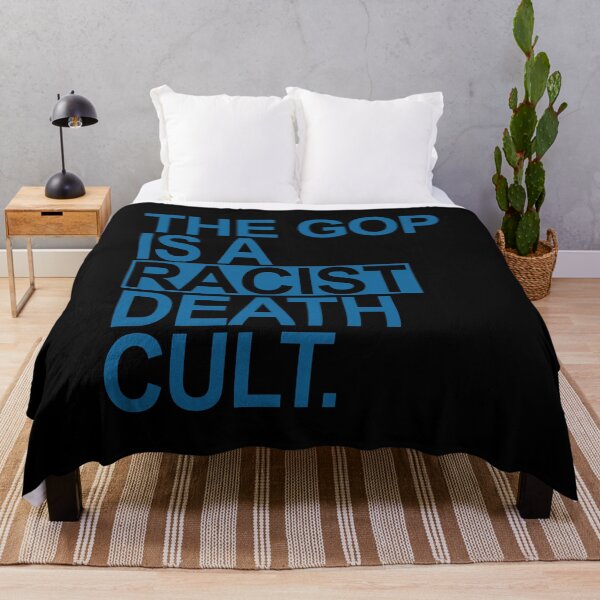 Item preview, The GOP is a racist death cult - BLUE BOX designed and sold by Thelittlelord.