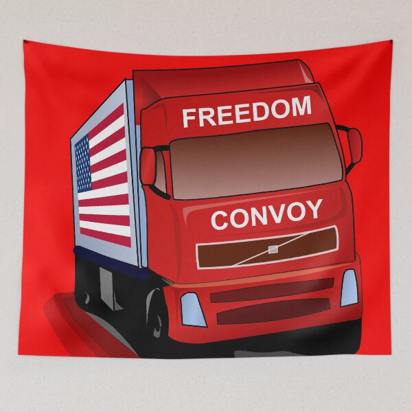 Item preview, Freedom Convoy USA 5 Red Background designed and sold by LeonardoDigenio.