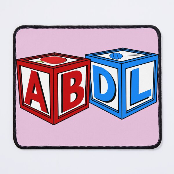 Item preview, ABDL - Letter blocks Pink designed and sold by DF3.