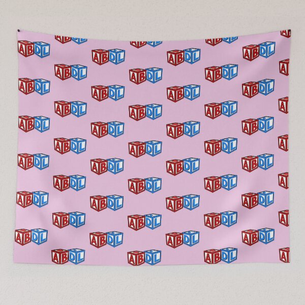 Item preview, ABDL - Letter blocks Pink designed and sold by DF3.