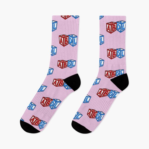 Item preview, ABDL - Letter blocks Pink designed and sold by DF3.
