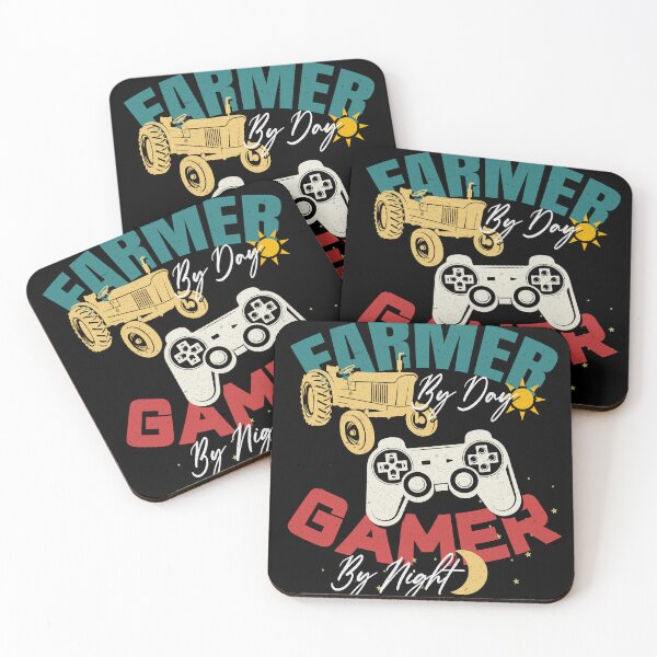 Item preview, FARMER BY DAY GAMER BY NIGHT designed and sold by RamboDesign.