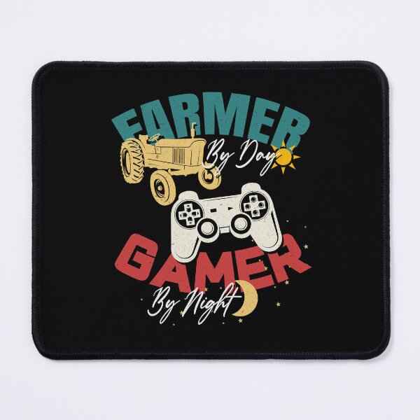 Item preview, FARMER BY DAY GAMER BY NIGHT designed and sold by RamboDesign.