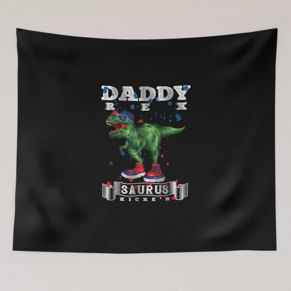 Item preview, Mens Jurasskicked Daddy Saurus Rex Kicke´n | Cool Daddysaurus Rex T-Shirt designed and sold by shop   luisant.