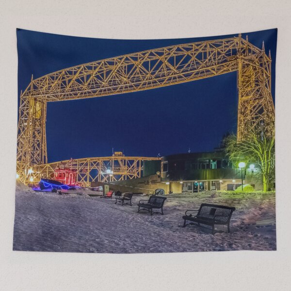 Item preview, Duluth Liftbridge At Night designed and sold by passion4photos.