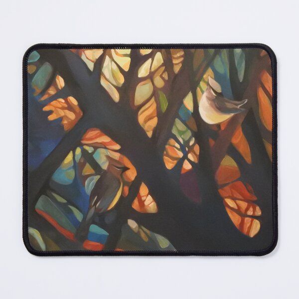 Item preview, Waxwings on Cedar Creek designed and sold by Elliott Art Studio.