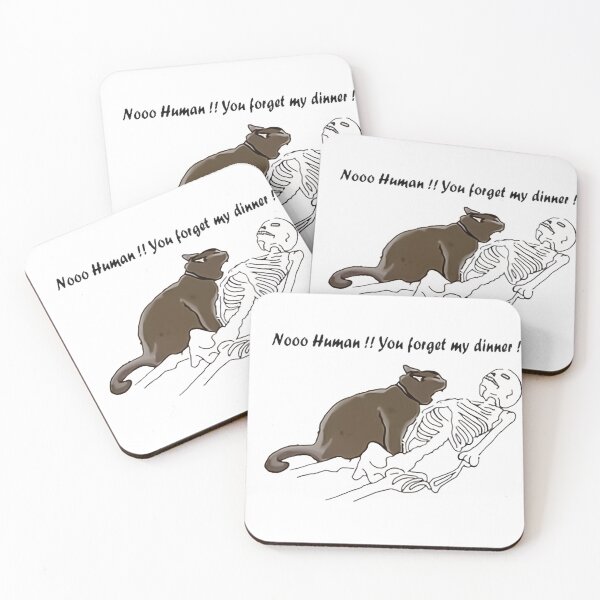 Item preview, Noo Human you forget my dinner funnay cat Funny Art Design Happy Apparel Essential Inspiration Joy Mood designed and sold by DesignByHeartUK.