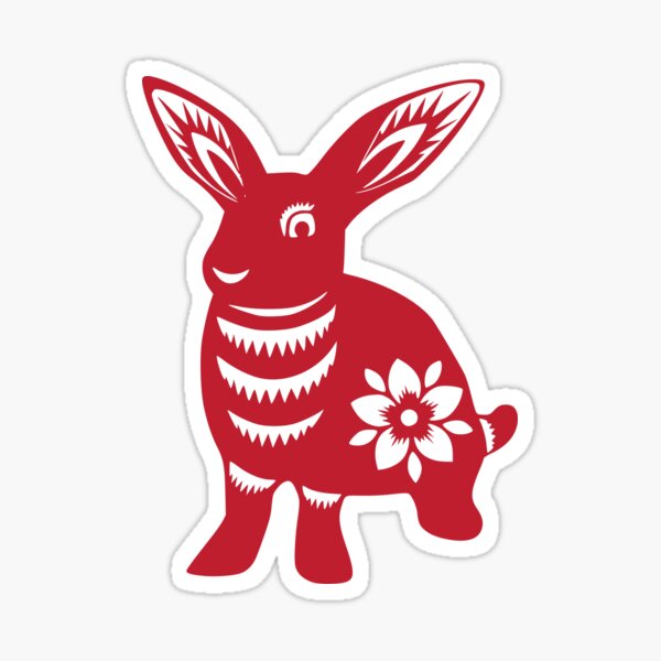 Chinese New Year Rabbit Zodiac Sign PNG & SVG Design For T-Shirts