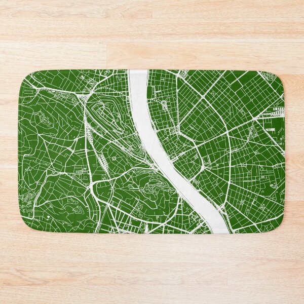 Item preview, Budapest, Hungary, City Map - Green designed and sold by helloadventure.