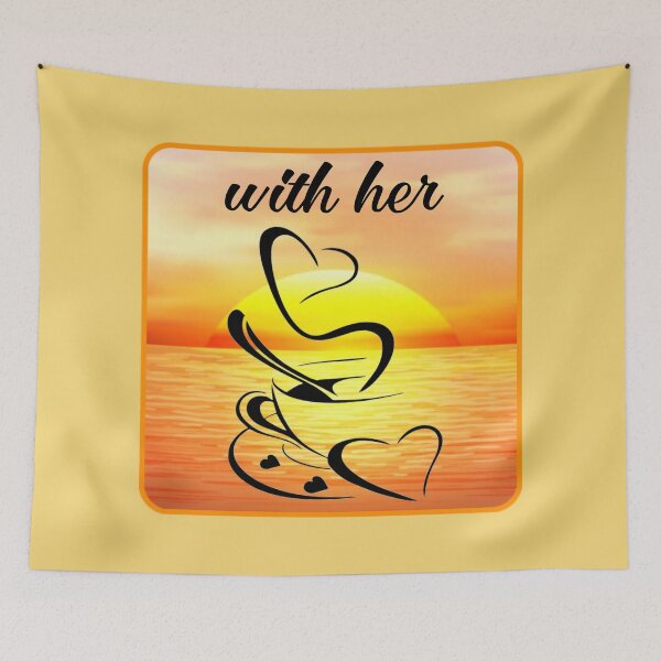 Item preview,  This morning with her having coffee. designed and sold by Umiska.